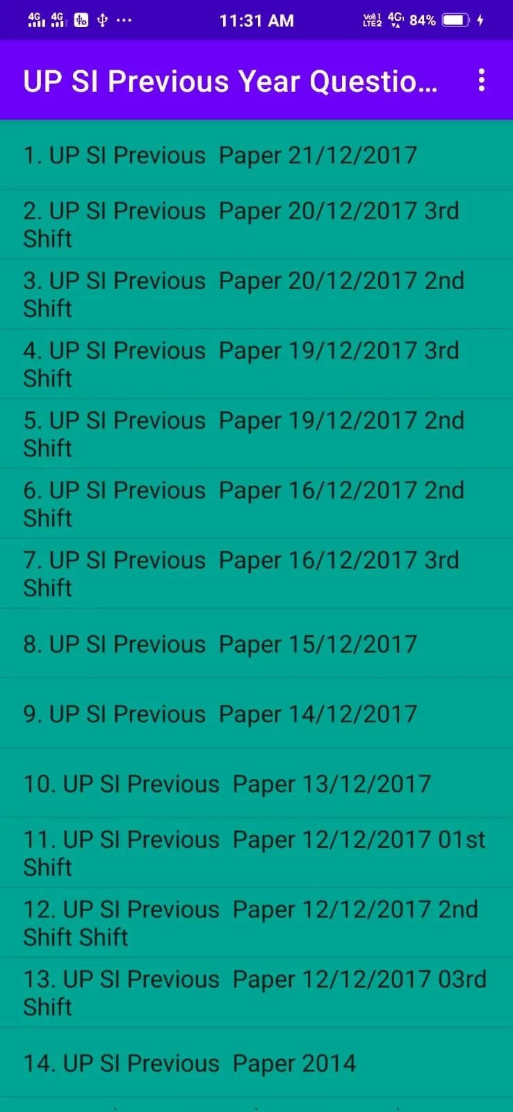 UPSI Previous Year Paper  2021 | Indus Appstore | Screenshot