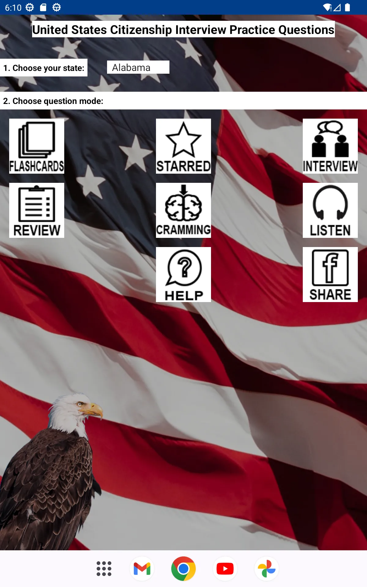 US Citizenship Test 2025 | Indus Appstore | Screenshot