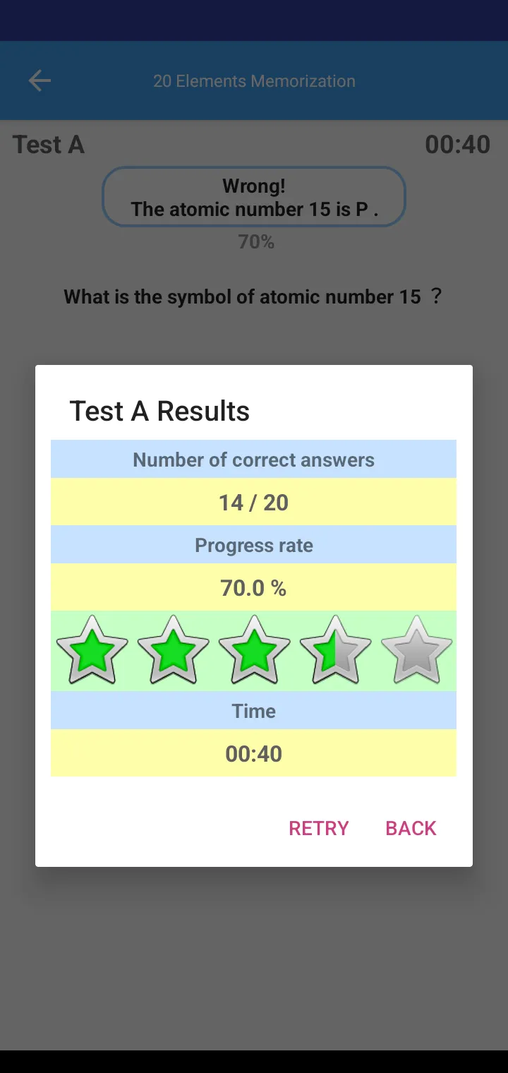 20 Elements Memorization | Indus Appstore | Screenshot