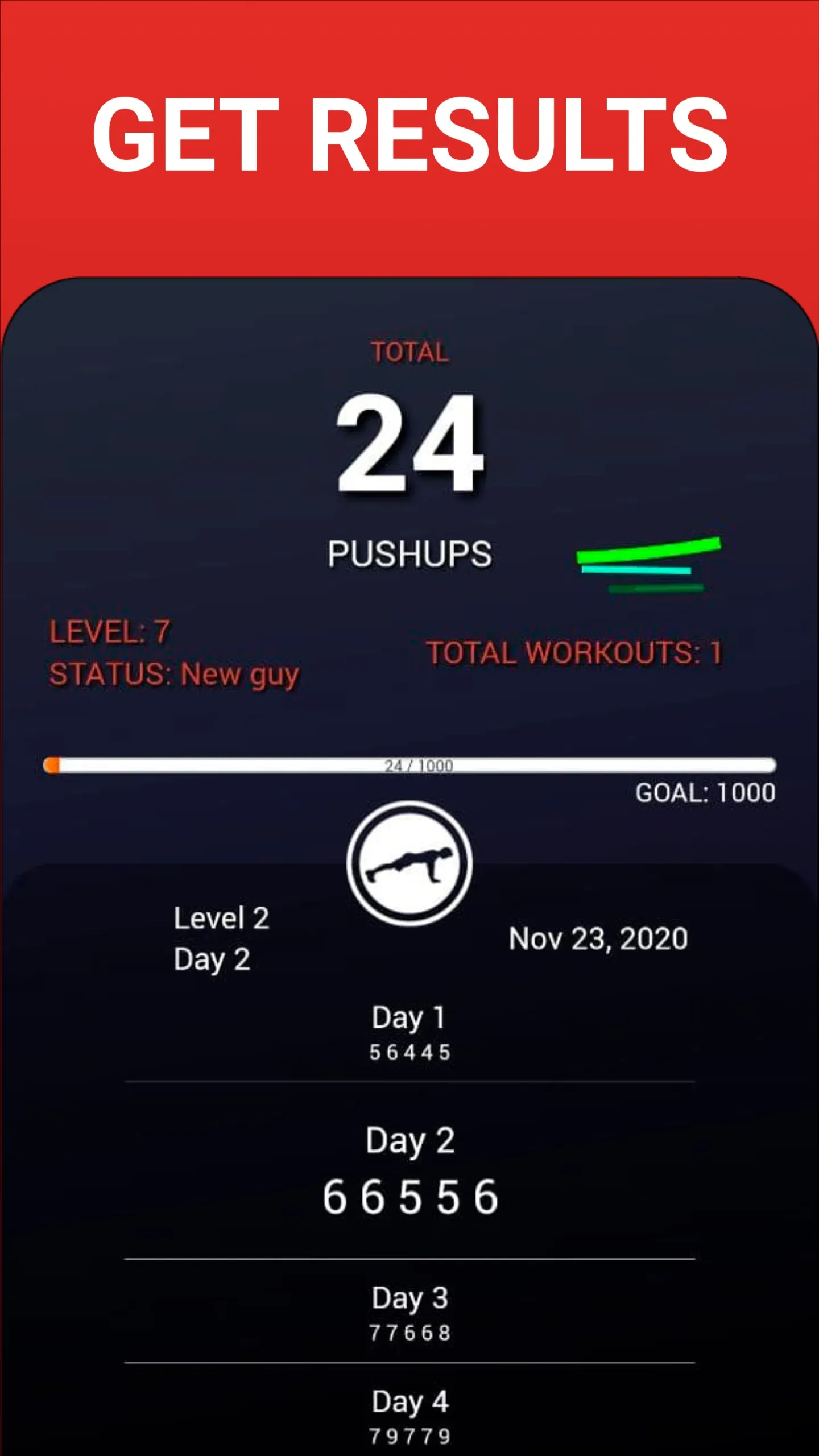 100 Push-ups BeStronger | Indus Appstore | Screenshot