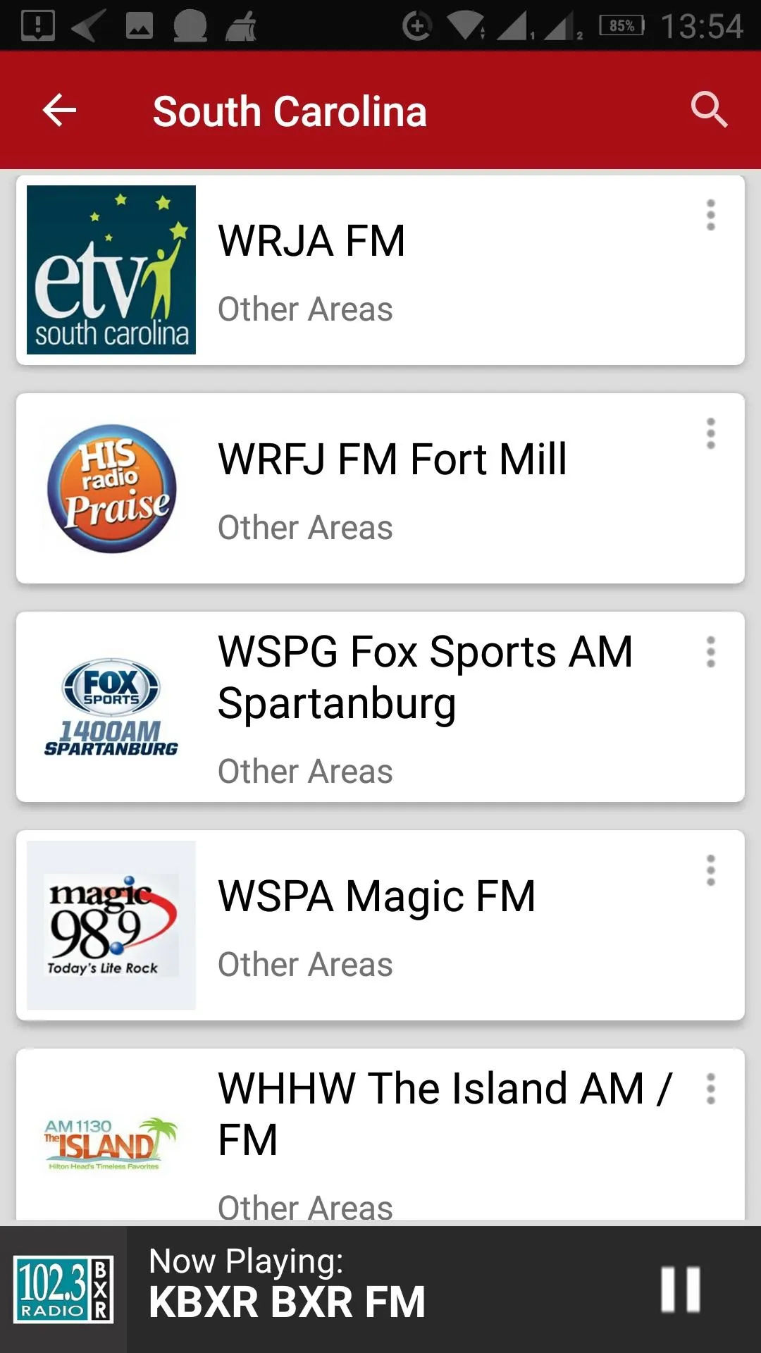 South Carolina Radio Stations | Indus Appstore | Screenshot