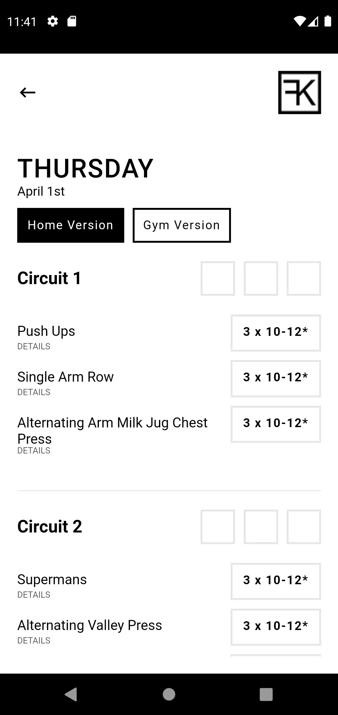 K.I.S.S. Fitness | Indus Appstore | Screenshot