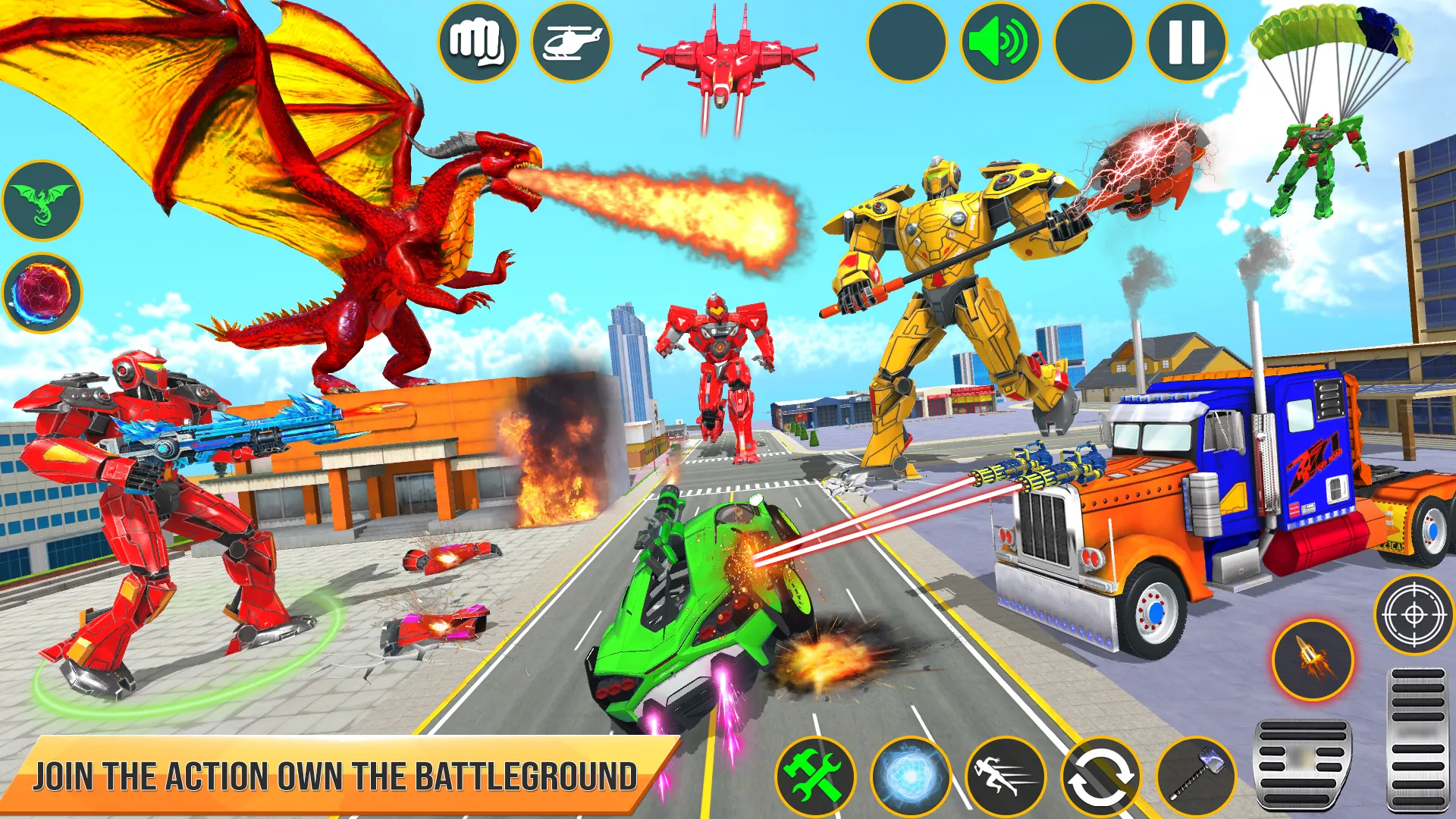 Dragon Robot Car Games 3d | Indus Appstore | Screenshot