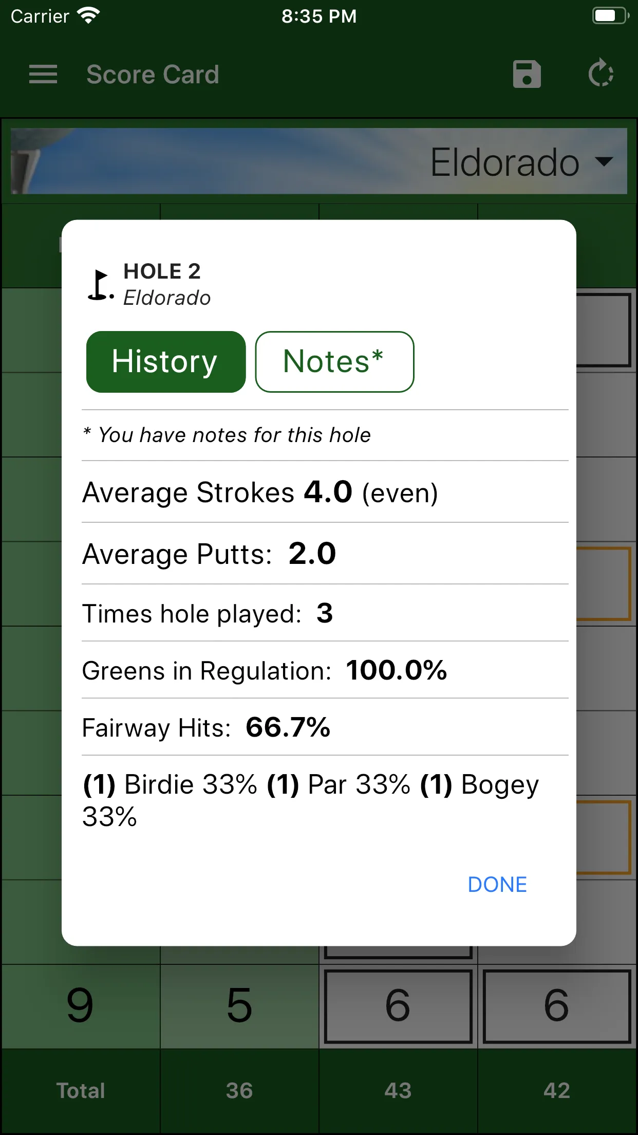 EasyScore Golf Scorecard | Indus Appstore | Screenshot