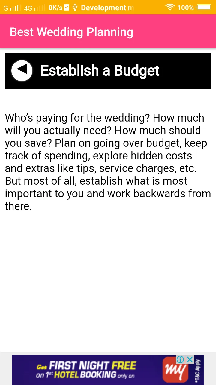 Wedding Planning bases  Tips | Indus Appstore | Screenshot