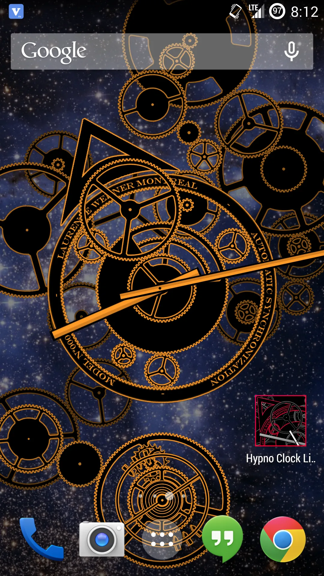 Hypno Clock Live Wallpaper | Indus Appstore | Screenshot