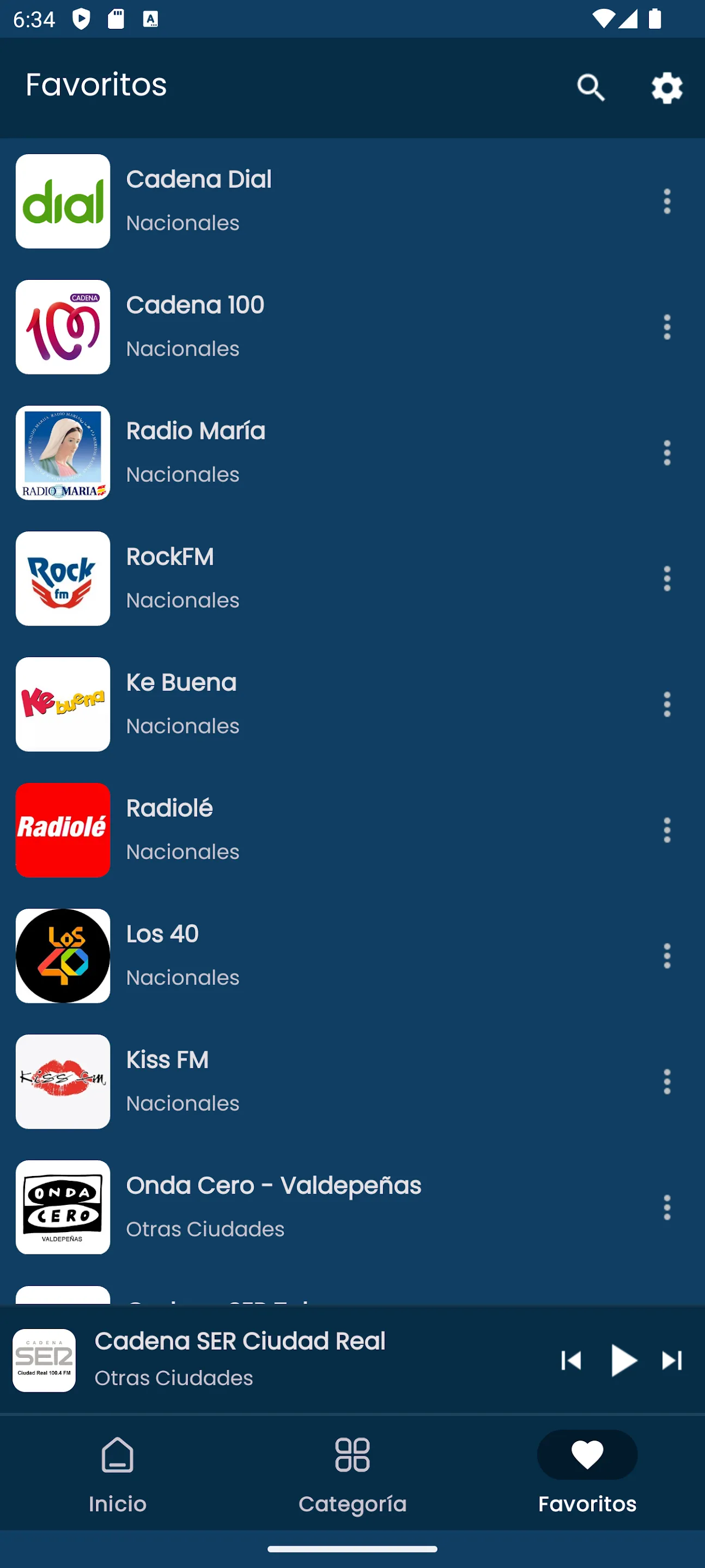 Radios from Castile-La Mancha | Indus Appstore | Screenshot