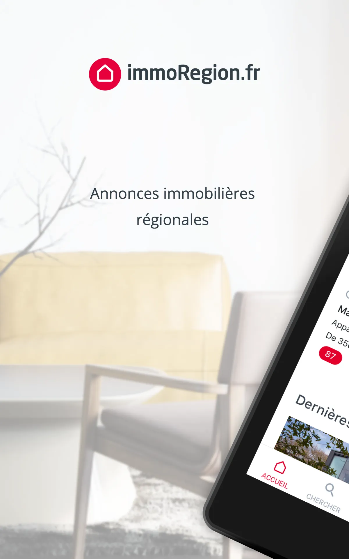 immoRegion Immobilier Régional | Indus Appstore | Screenshot