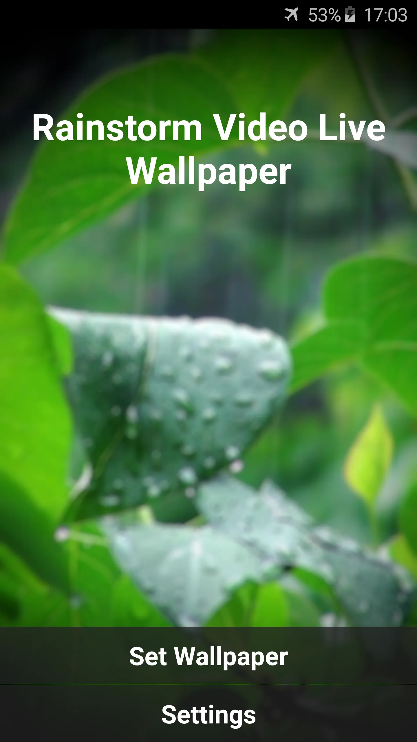 Rainstorm Video Live Wallpaper | Indus Appstore | Screenshot