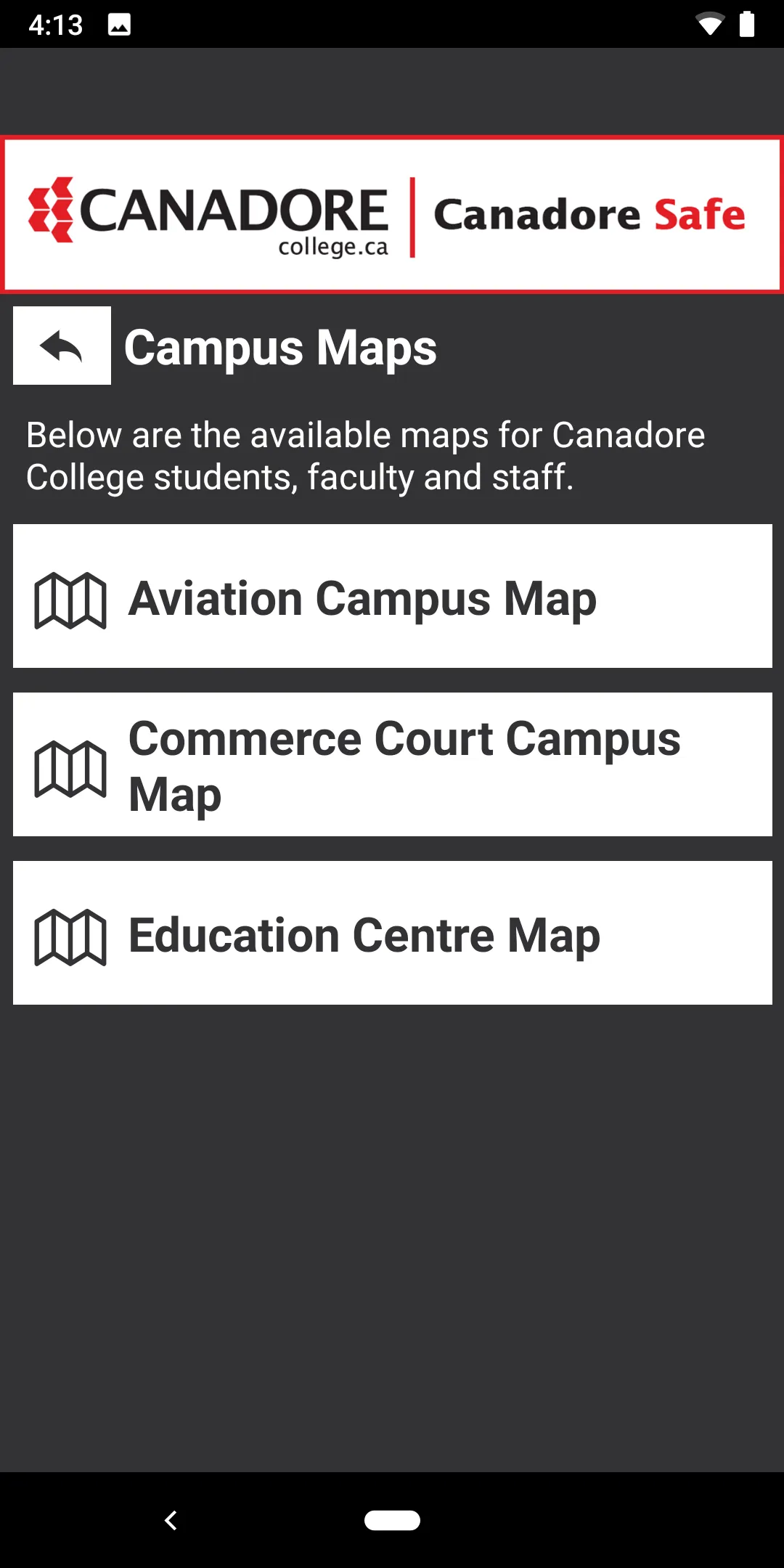 Canadore Safe | Indus Appstore | Screenshot