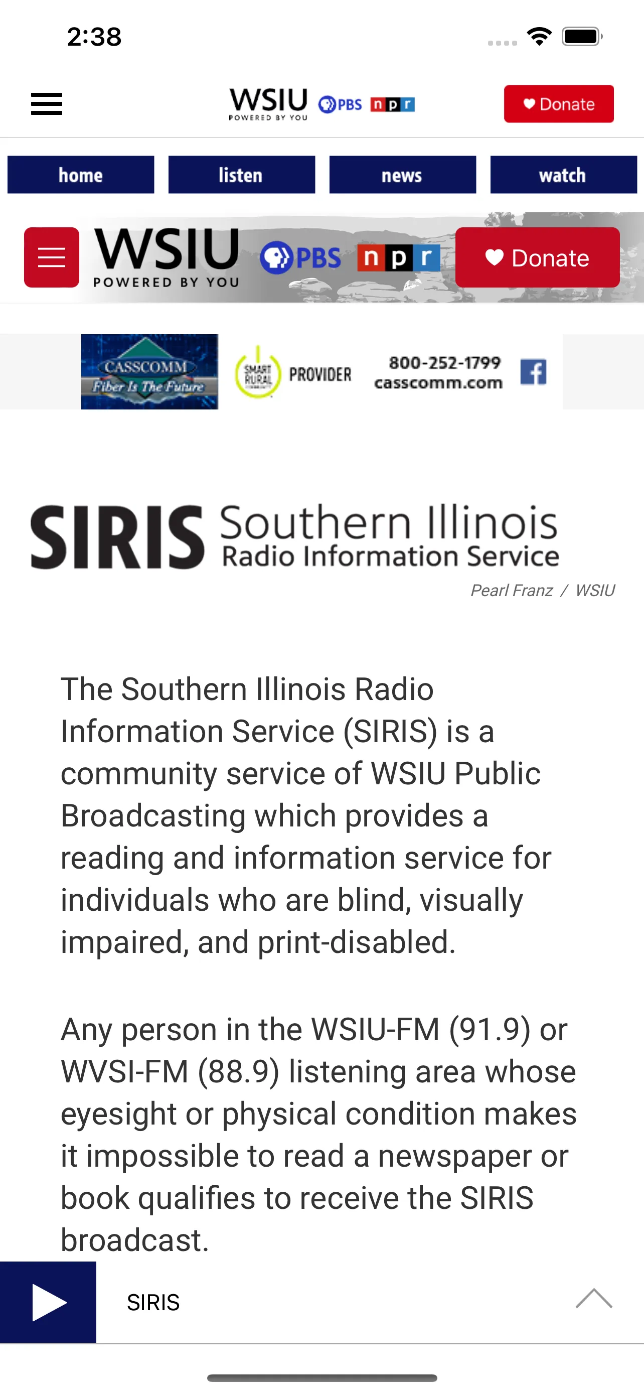 WSIU Public Broadcasting App | Indus Appstore | Screenshot