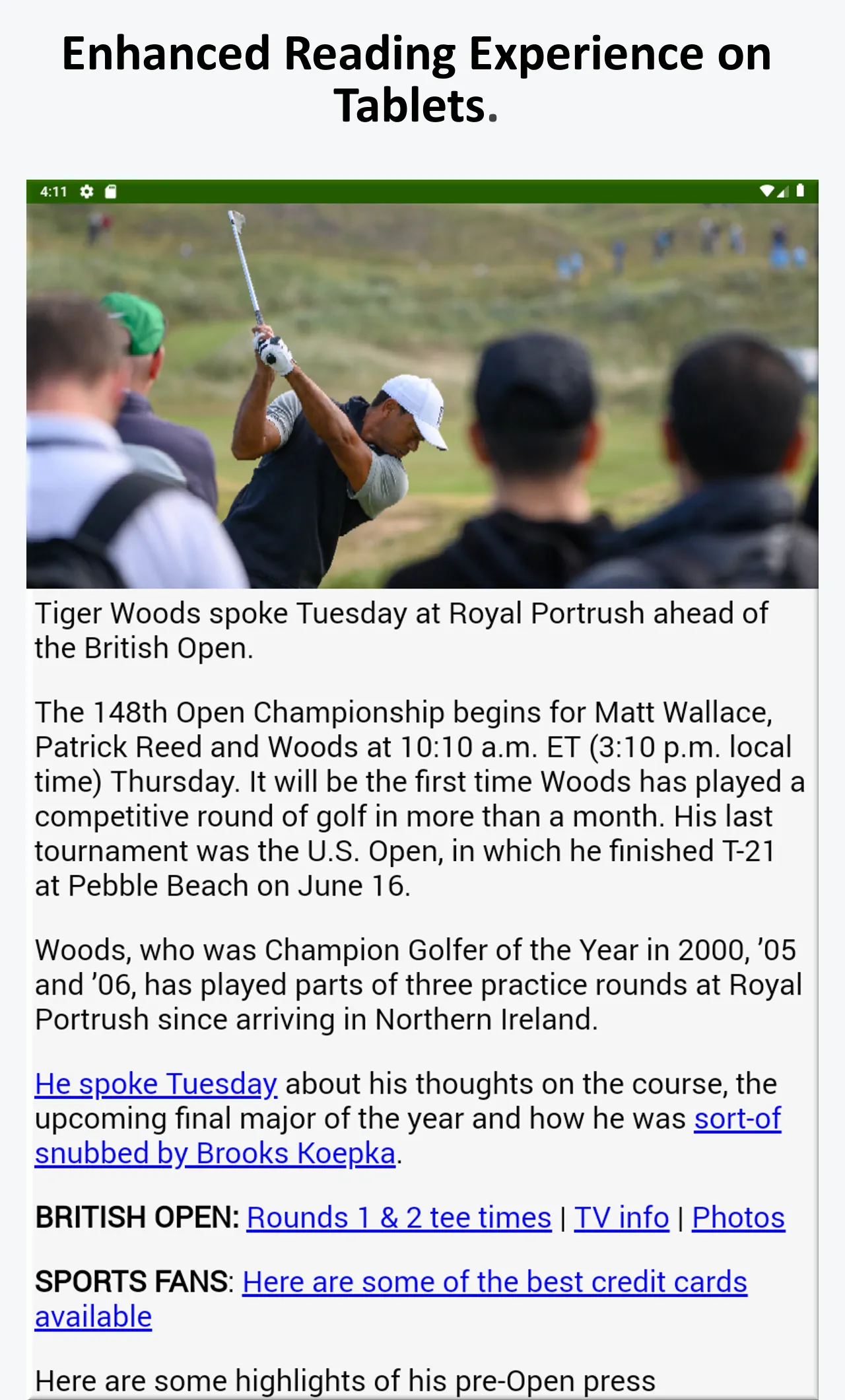 Golf News | Indus Appstore | Screenshot