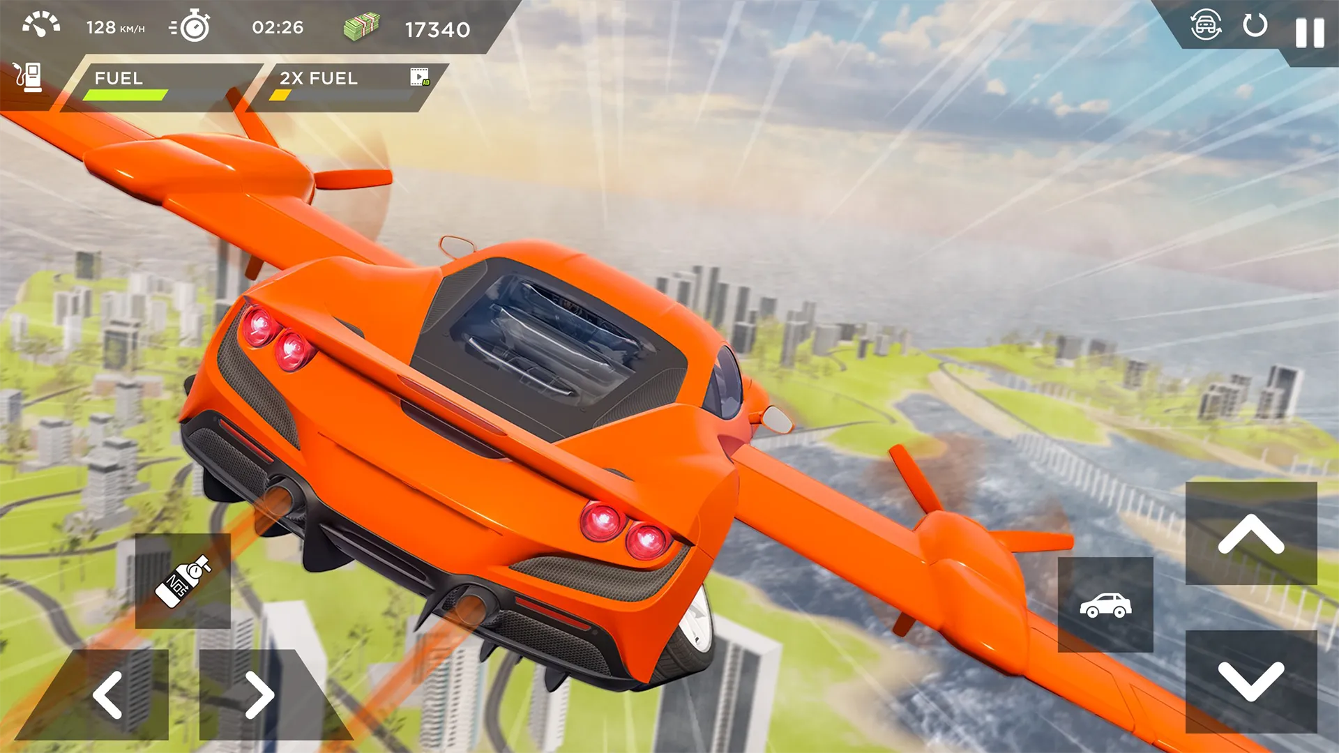 Real Sports Flying Car 3d | Indus Appstore | Screenshot