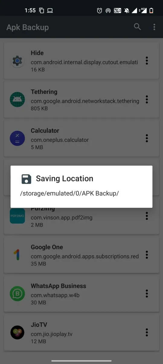 Apk Backup (Extractor) | Indus Appstore | Screenshot