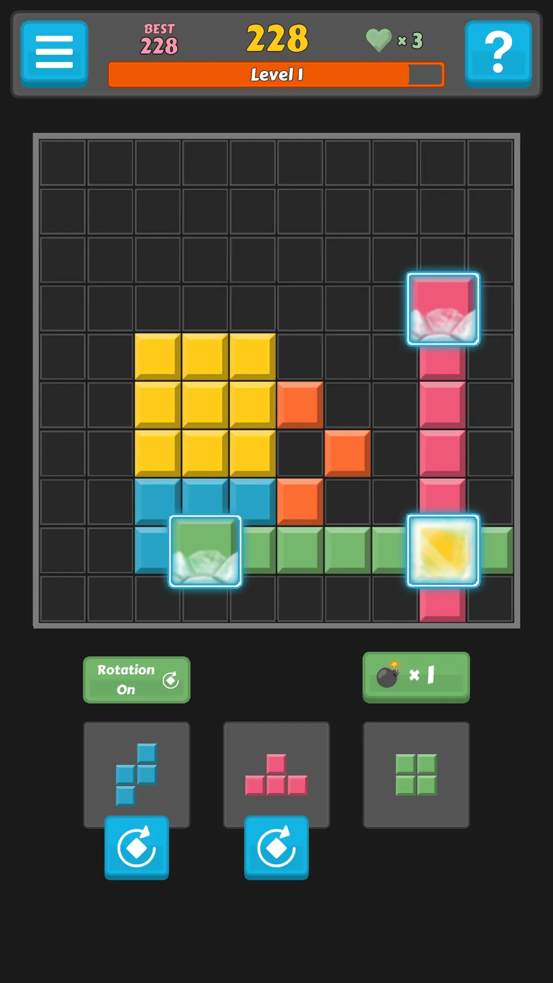 Block Buster - Hex and Square | Indus Appstore | Screenshot