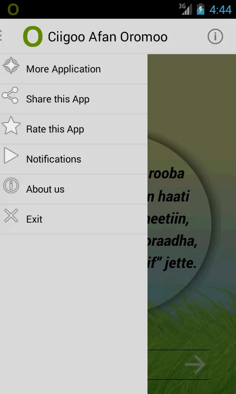 Ciigoo Afaan Oromoo Idioms | Indus Appstore | Screenshot