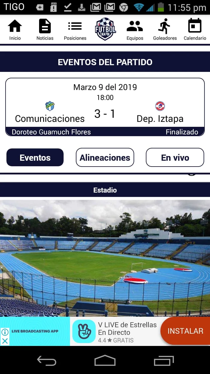 Fútbol Chapin | Indus Appstore | Screenshot