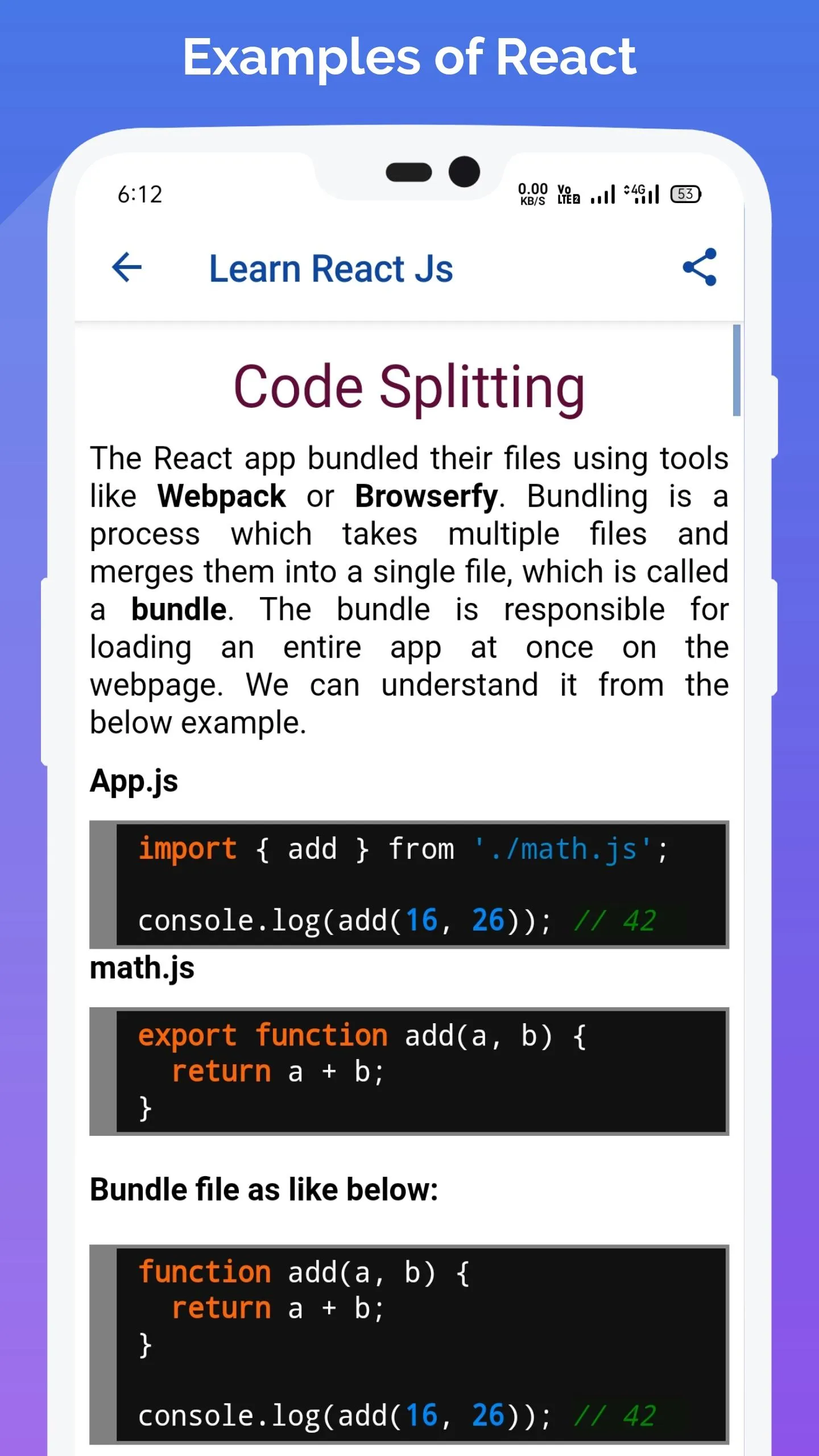 Learn React | Indus Appstore | Screenshot