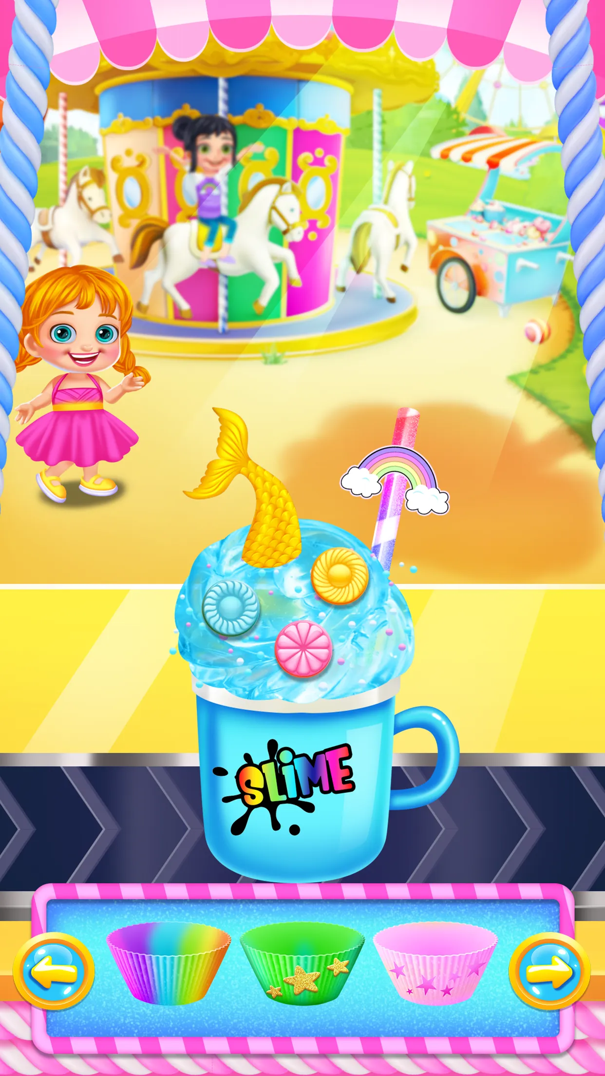 Rainbow Glitter Slime Maker | Indus Appstore | Screenshot