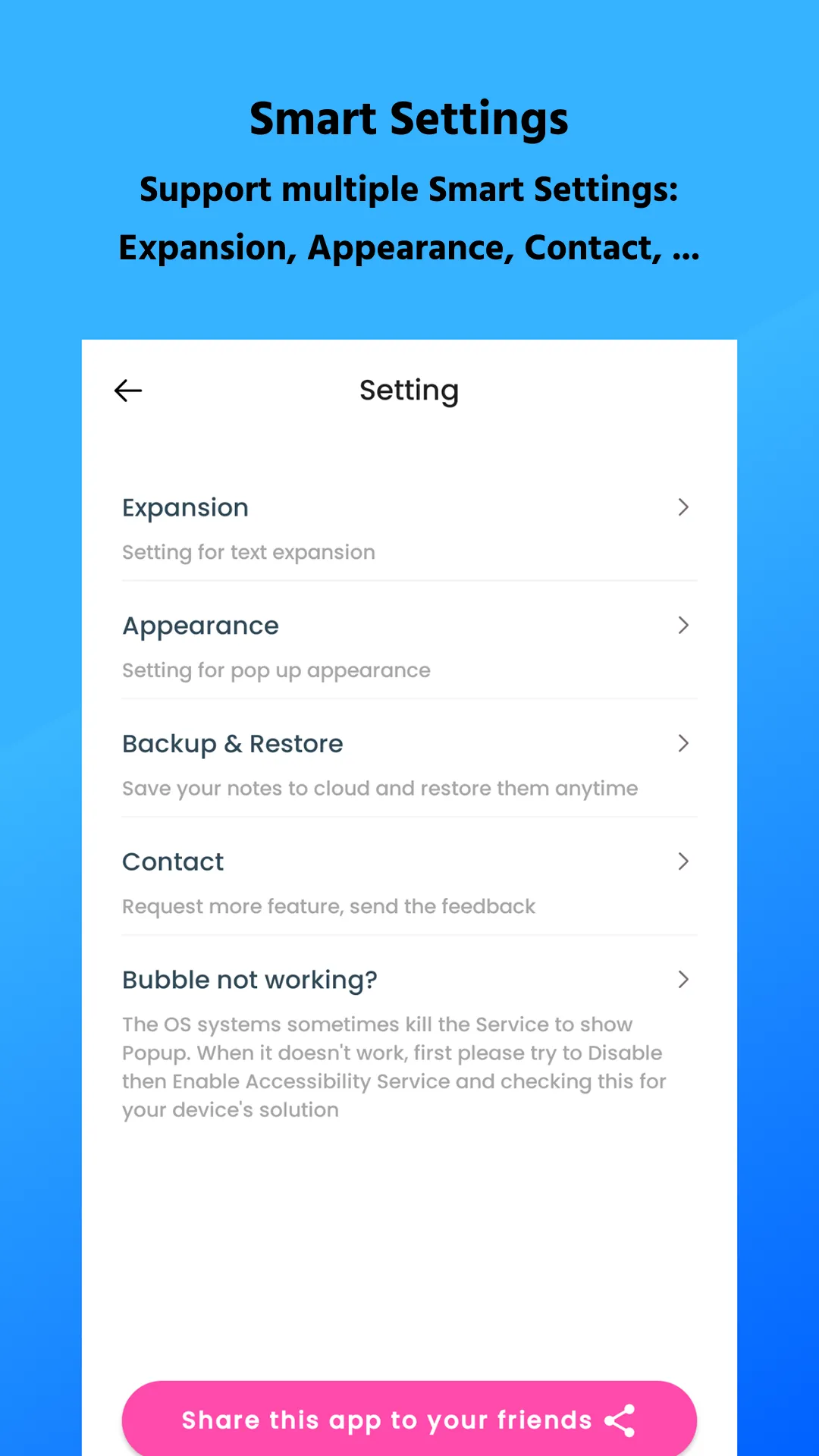 Shortcut: Auto Text Expander | Indus Appstore | Screenshot