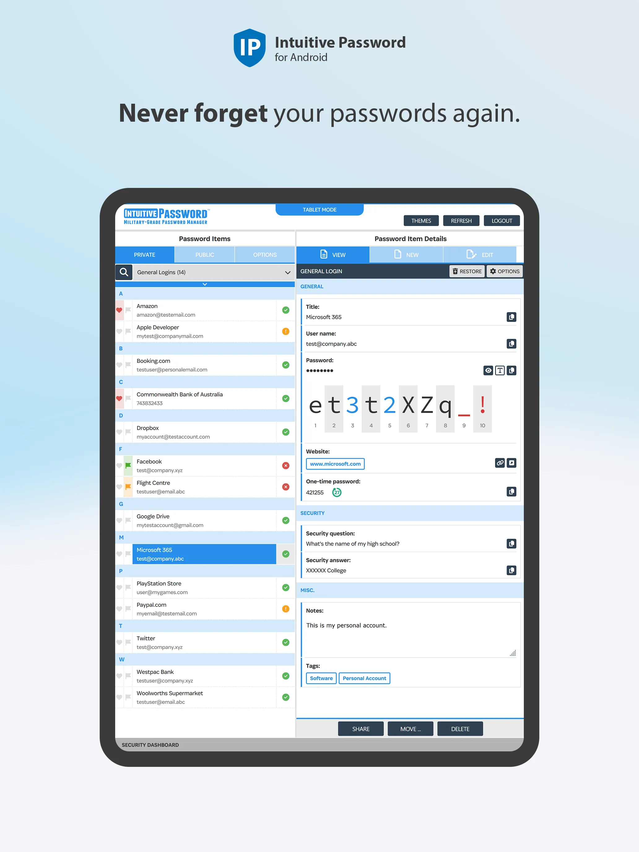 Intuitive Password® | Indus Appstore | Screenshot