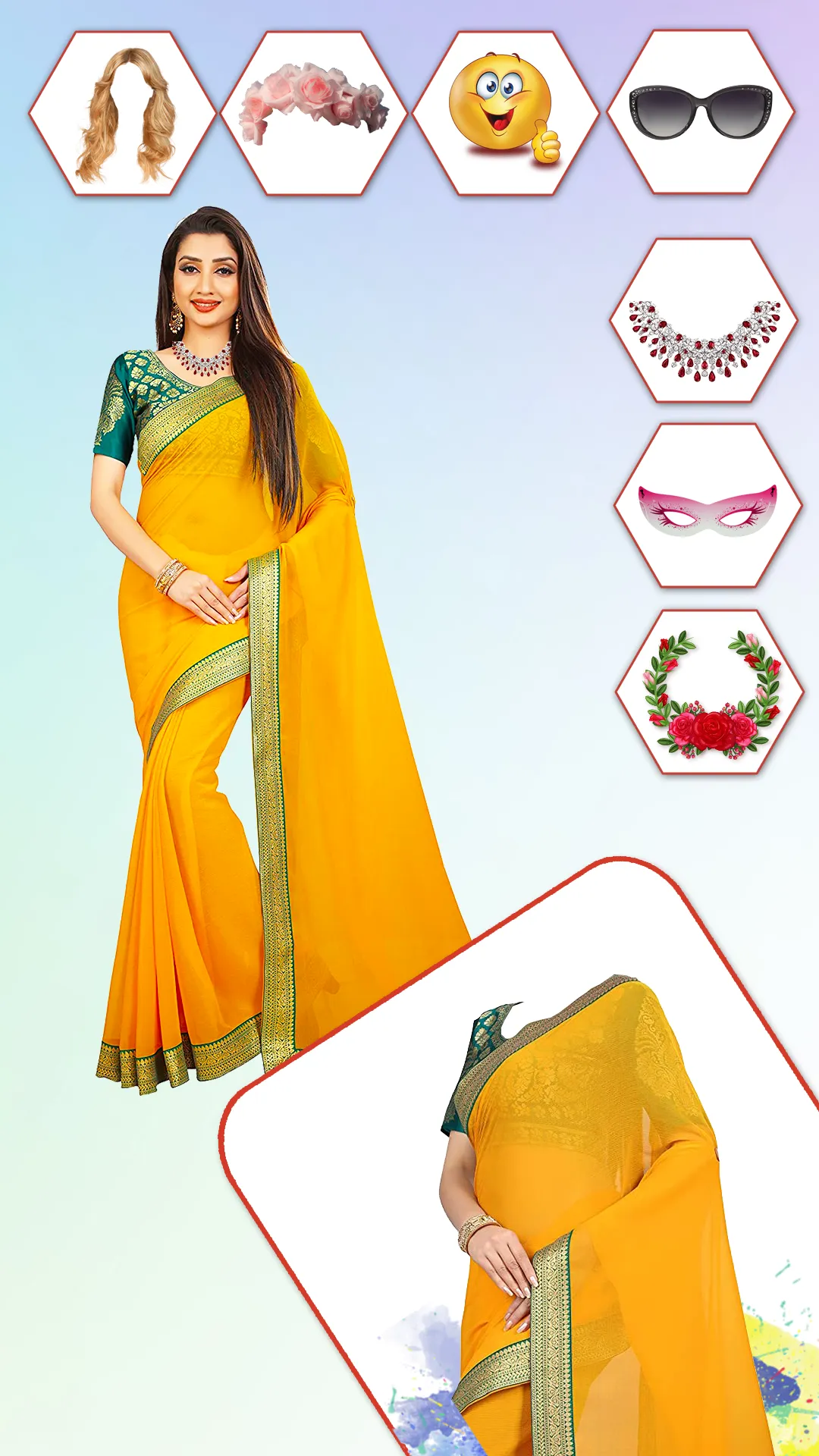 Women Fashion Saree Photo Suit | Indus Appstore | Screenshot