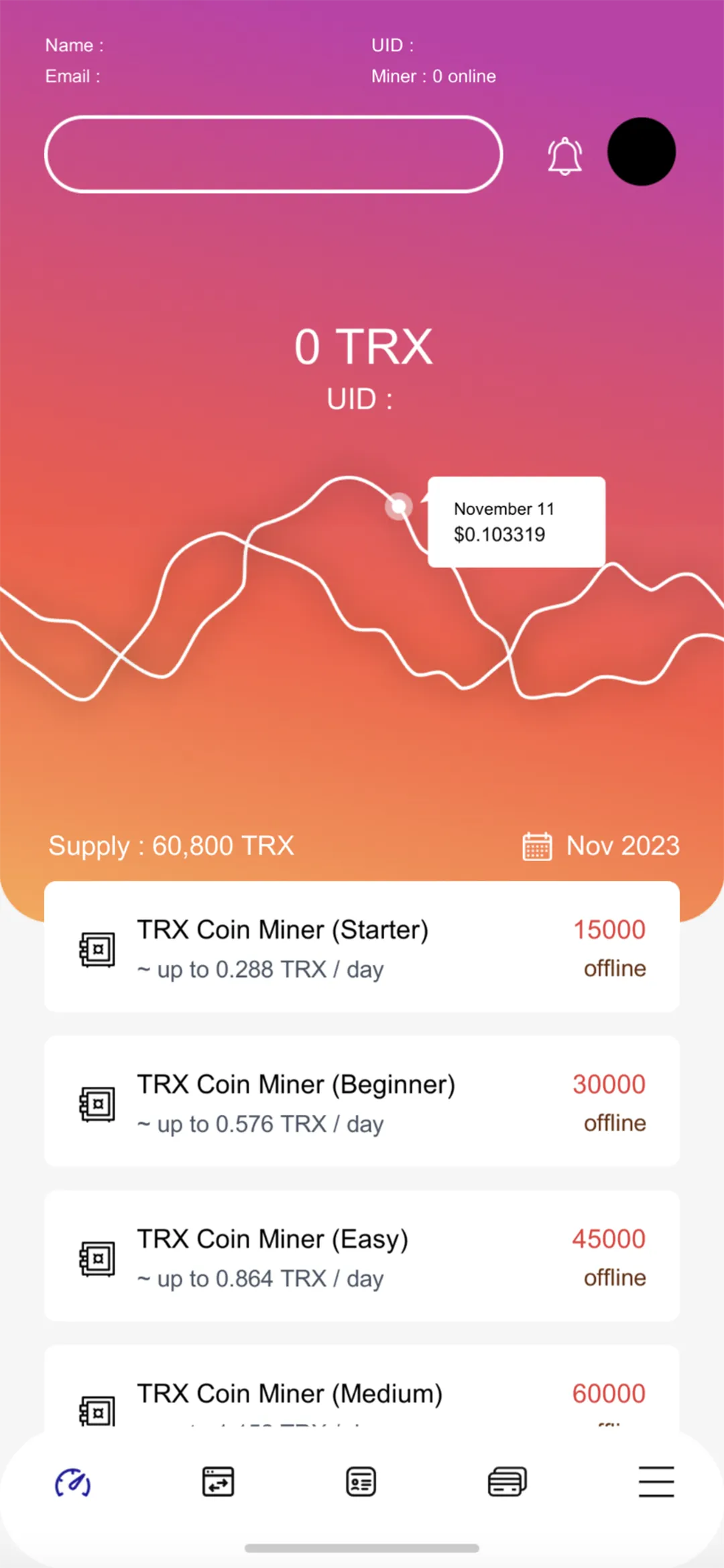 TRX 42 Miner | Indus Appstore | Screenshot