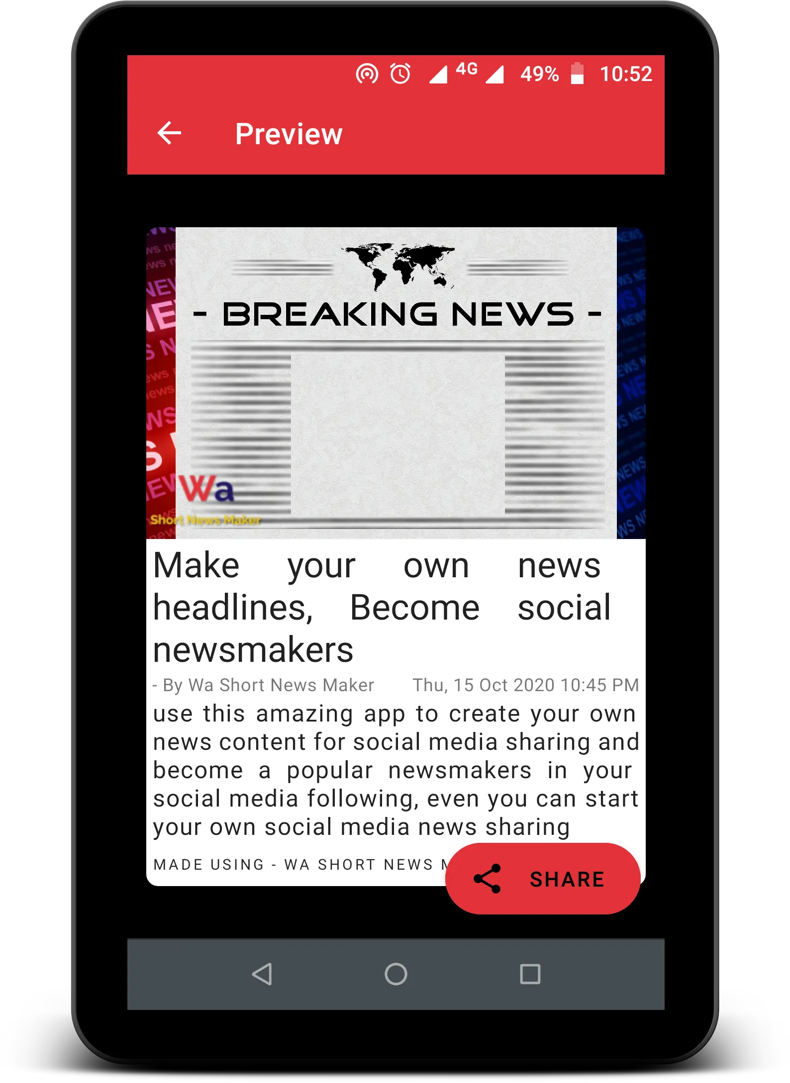 Wa Short News Maker | Indus Appstore | Screenshot