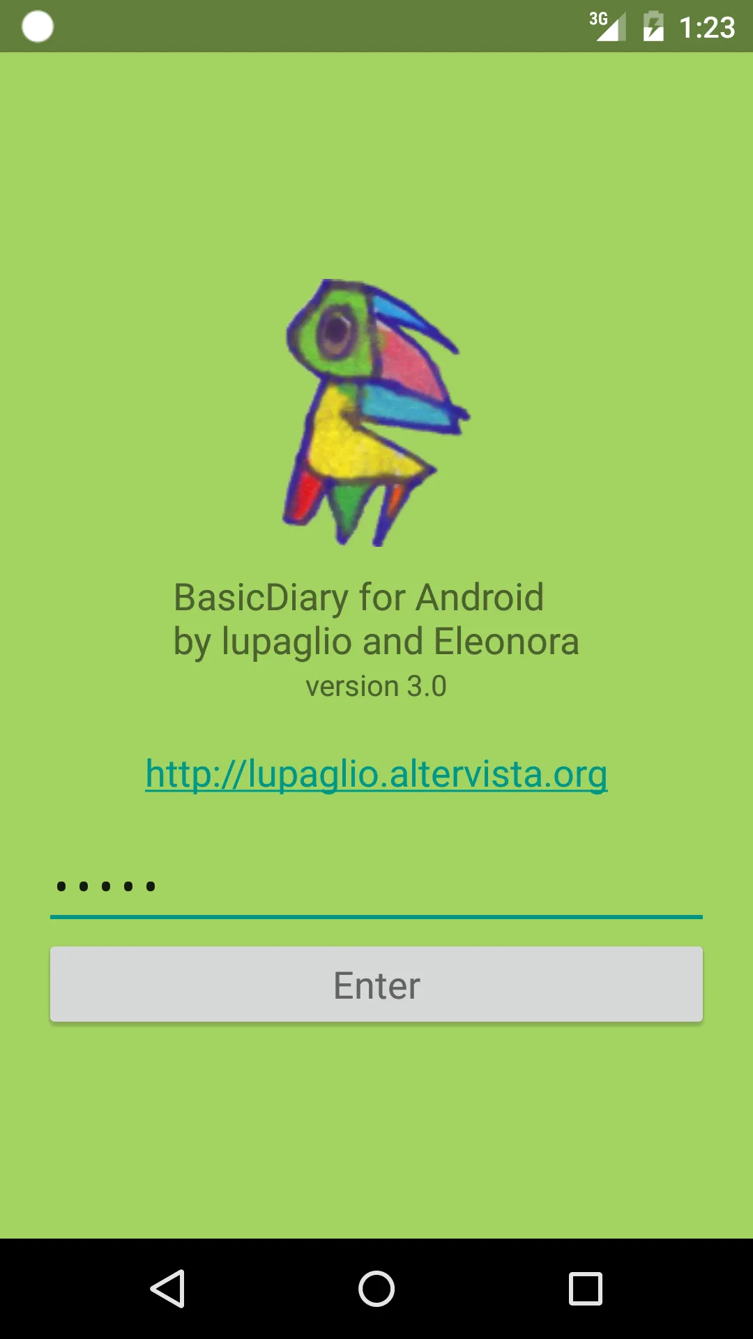 BasicDiaryDroid | Indus Appstore | Screenshot