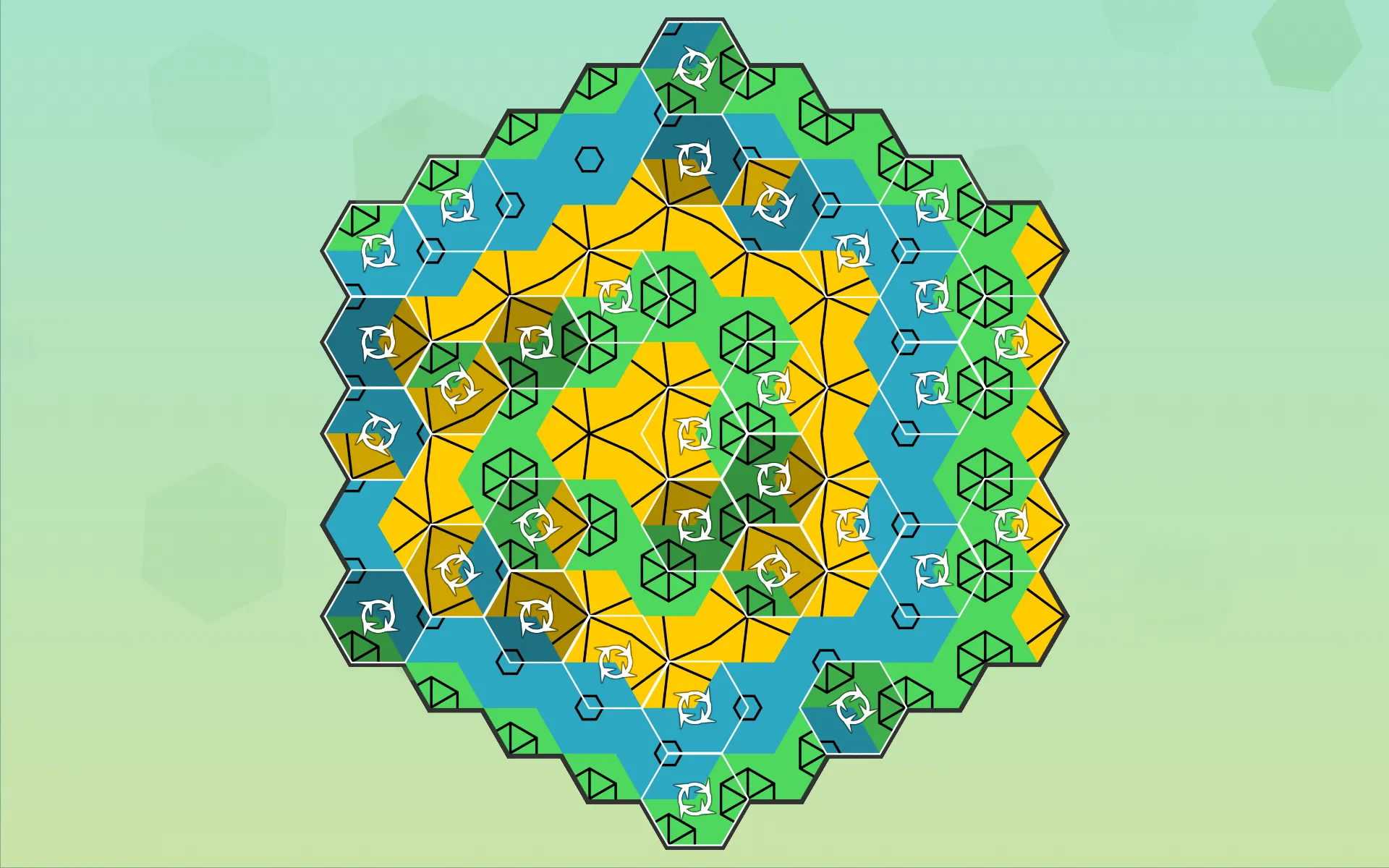 Aurora Hex - Pattern Puzzles | Indus Appstore | Screenshot