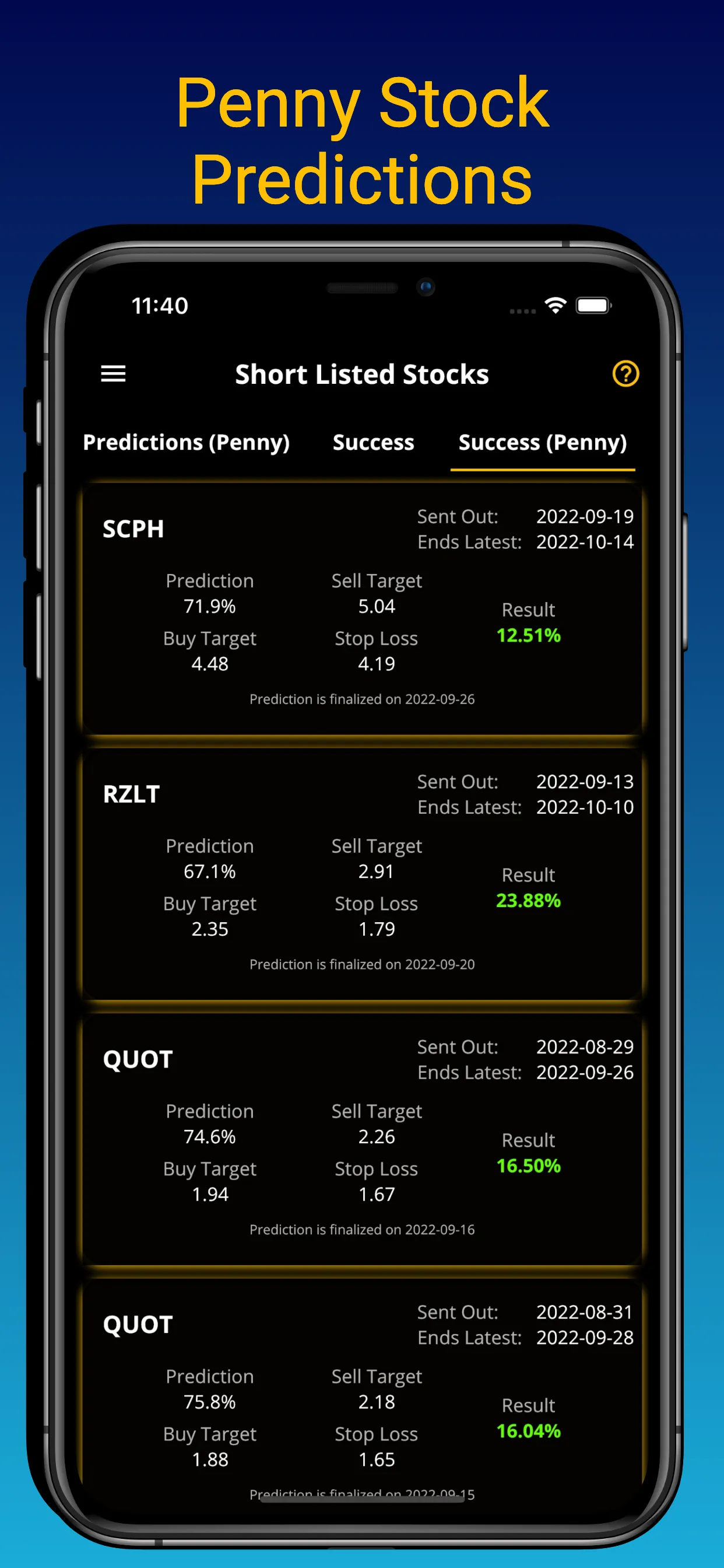 Wall Street Stock Predictions | Indus Appstore | Screenshot