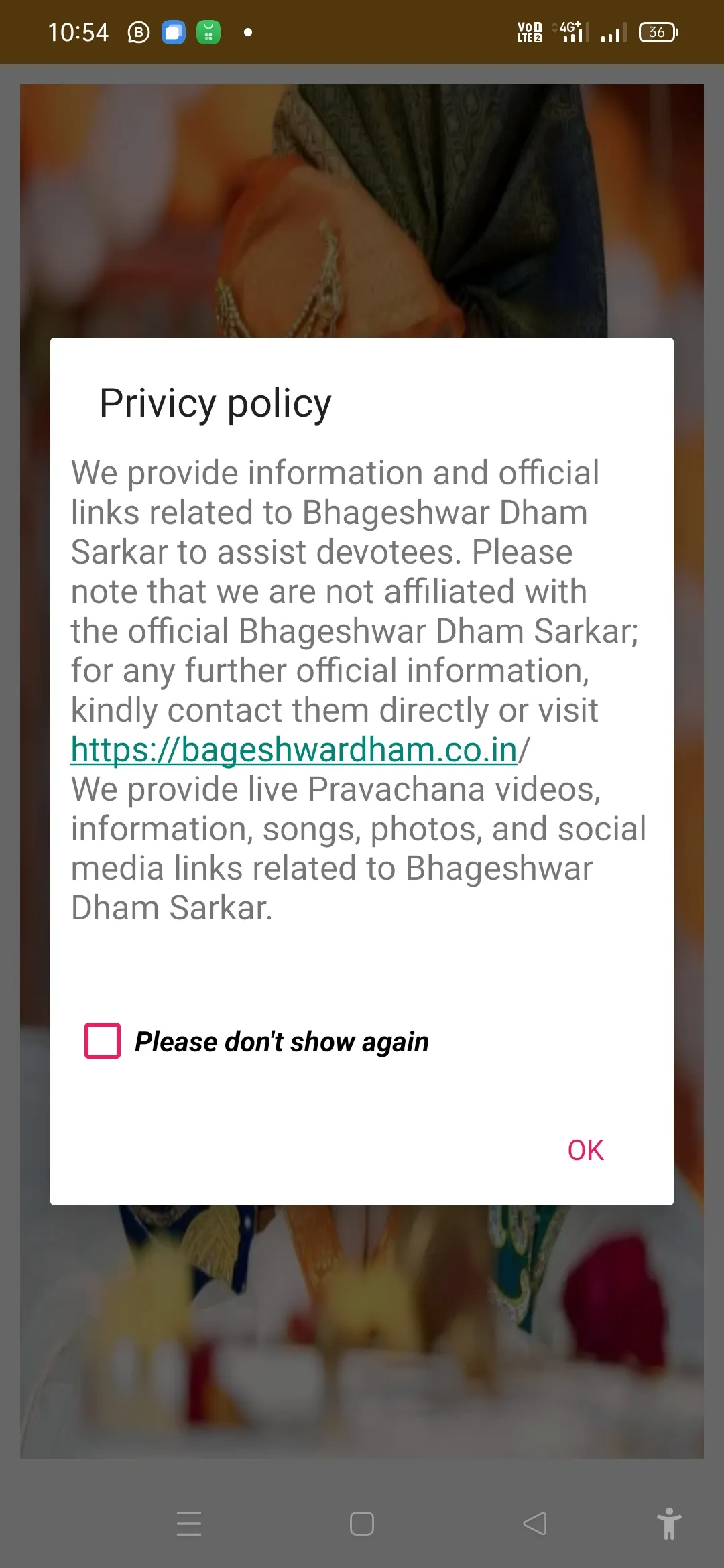 Bhageshwar Dham sarkar Live | Indus Appstore | Screenshot