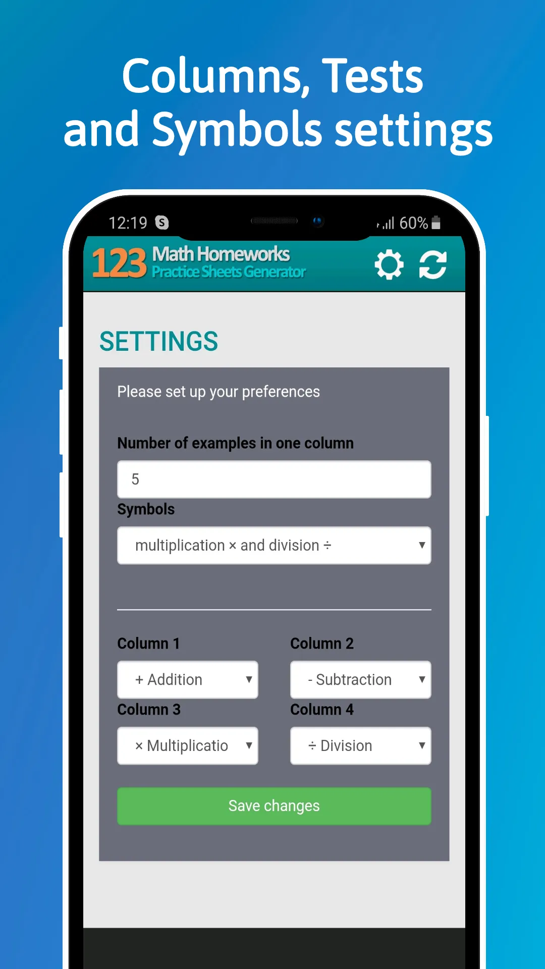 123 Math Homework - Worksheets | Indus Appstore | Screenshot