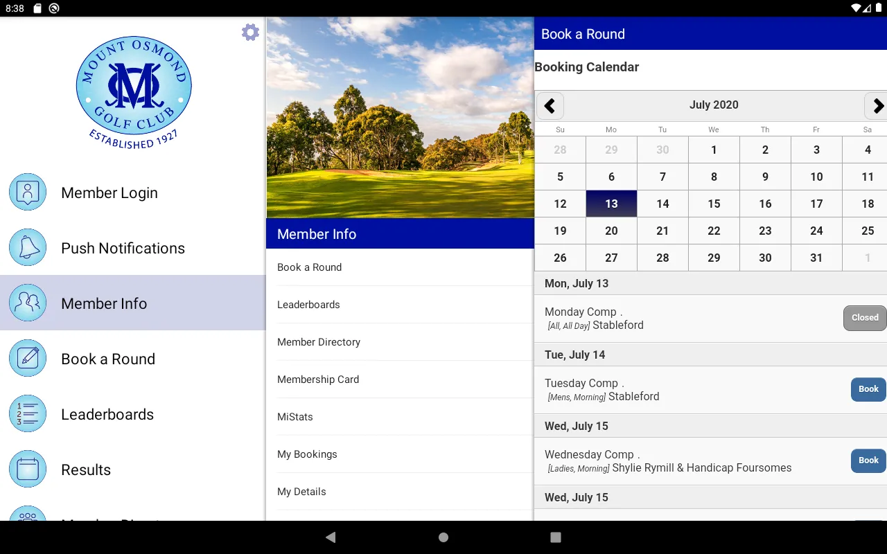 Mount Osmond Golf Club | Indus Appstore | Screenshot