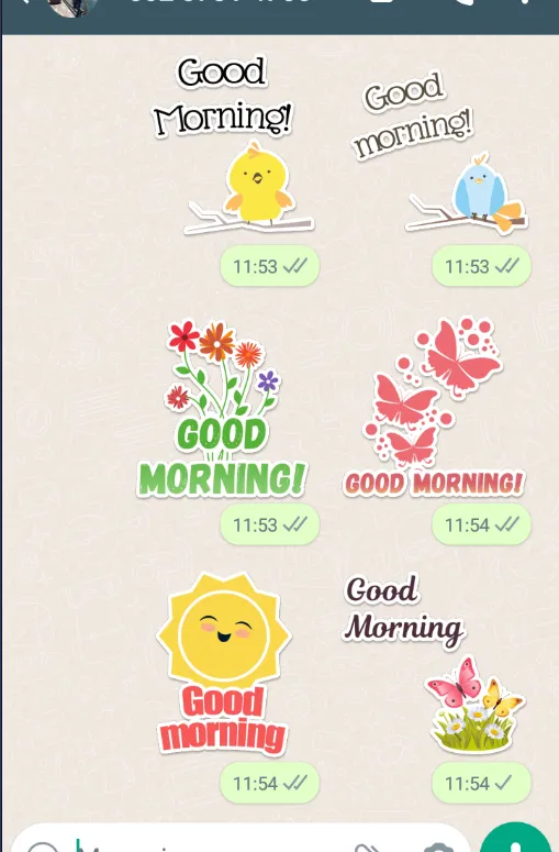 Good Morning Stickers | Indus Appstore | Screenshot