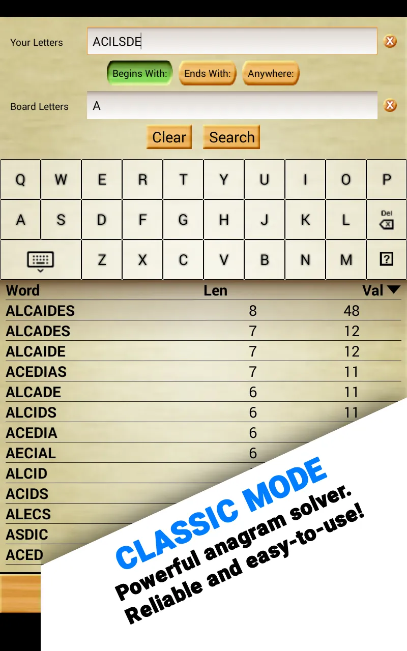 Word Breaker - Scrabble Helper | Indus Appstore | Screenshot