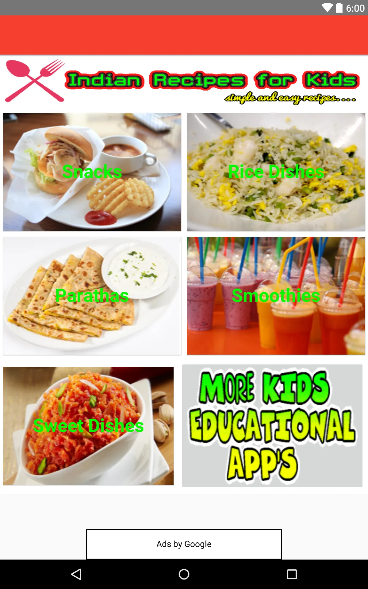 Kids Easy Recipes | Indus Appstore | Screenshot