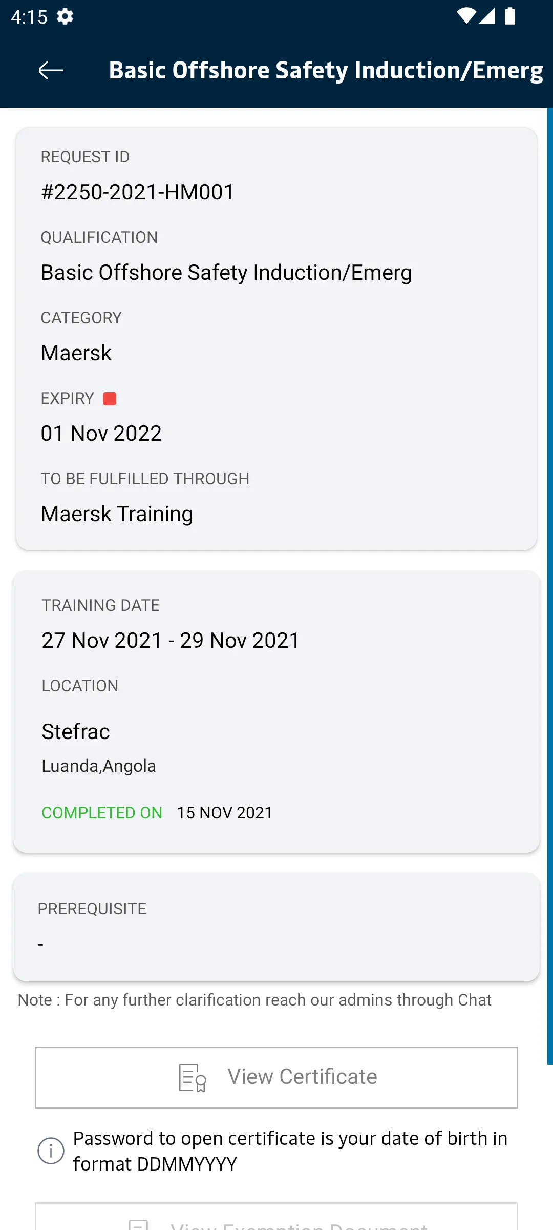 Maersk Training TMS | Indus Appstore | Screenshot