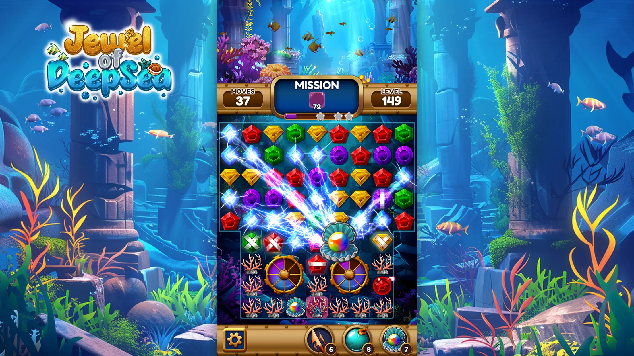 Jewel of Deep Sea: Match3 Game | Indus Appstore | Screenshot