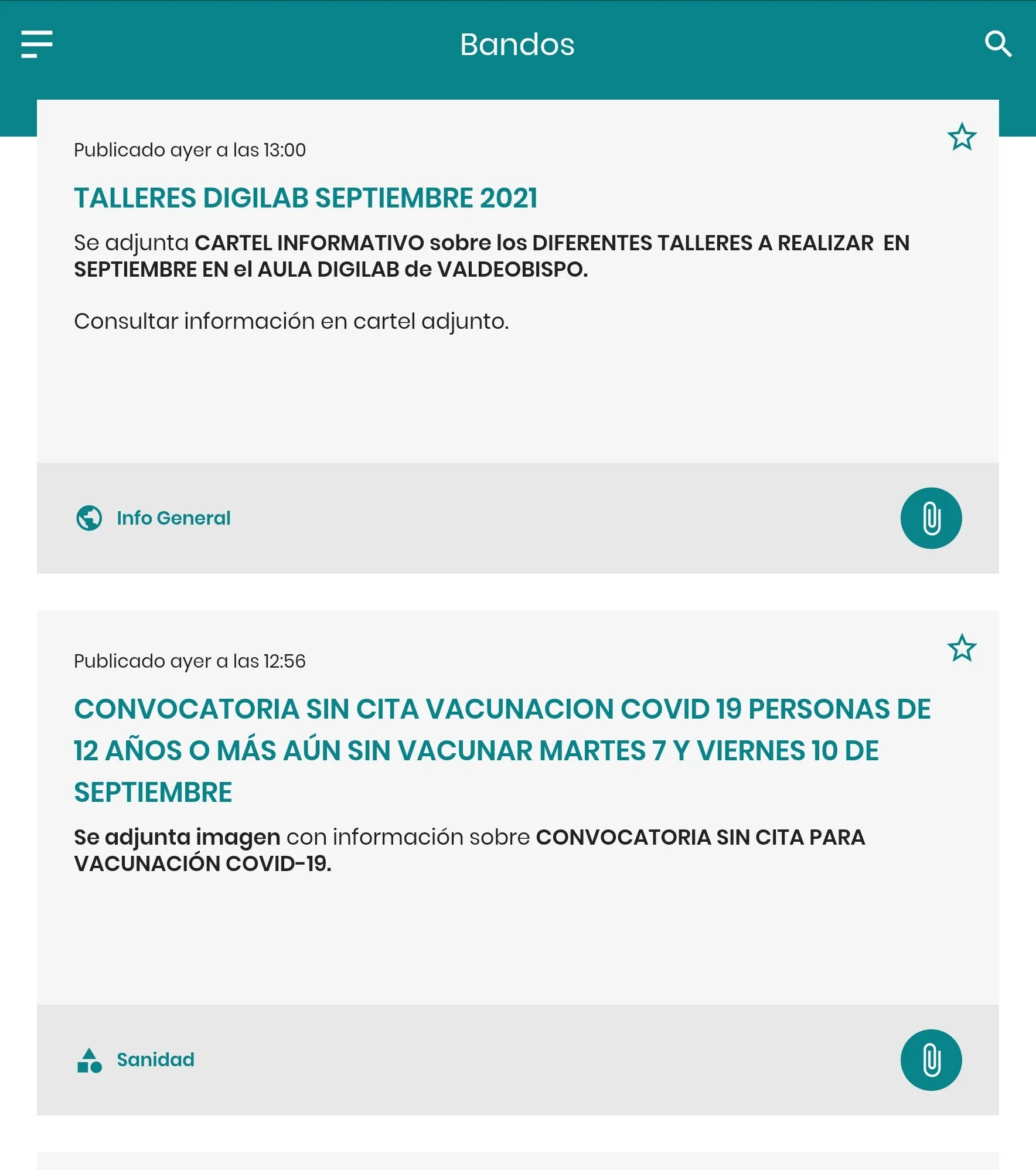 Valdeobispo Informa | Indus Appstore | Screenshot