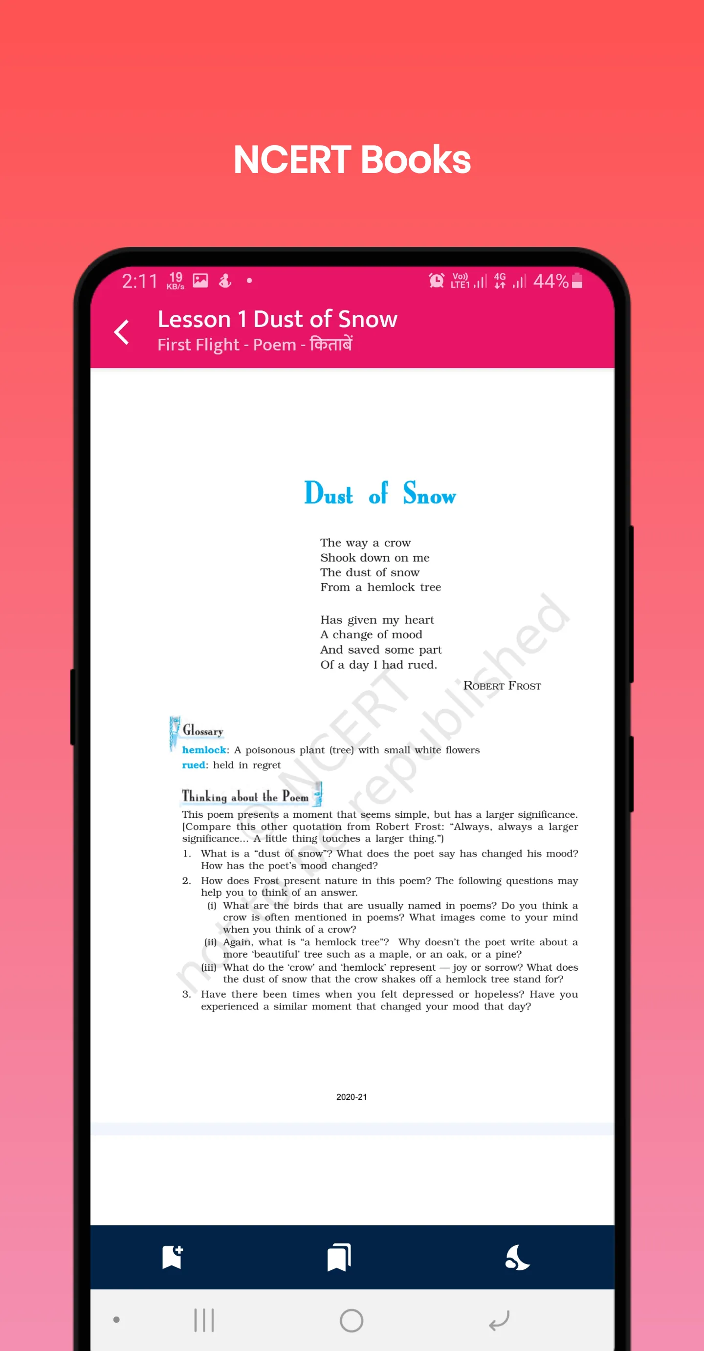 Class 10 English Solutions | Indus Appstore | Screenshot