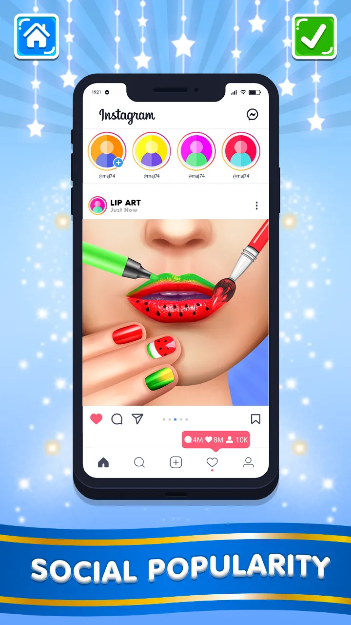 Lipstick Lip Art: Makeup Games | Indus Appstore | Screenshot