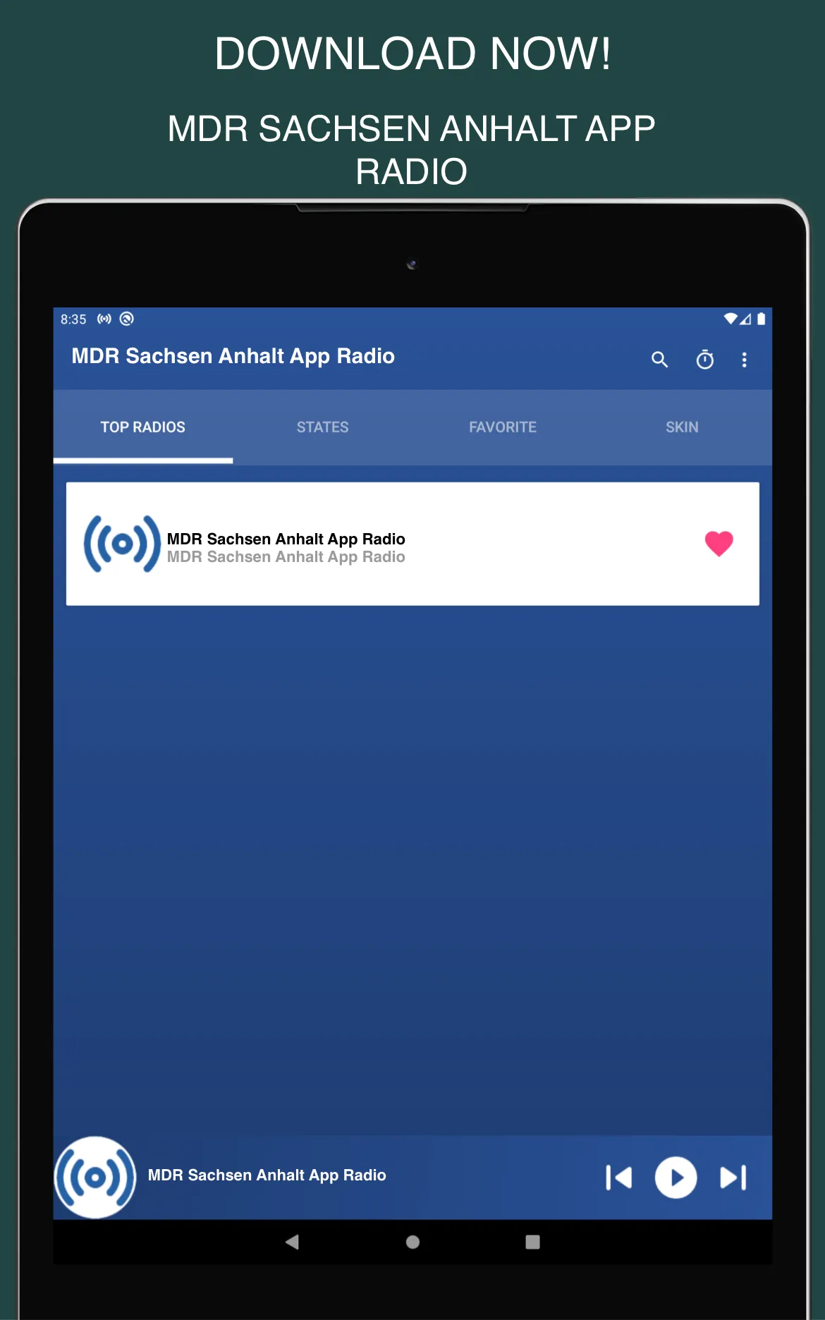 MDR Sachsen Anhalt App Radio | Indus Appstore | Screenshot