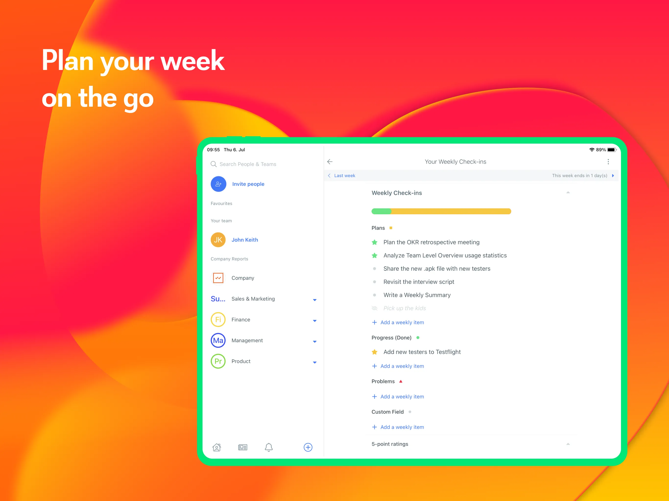 OKR Software by Weekdone | Indus Appstore | Screenshot