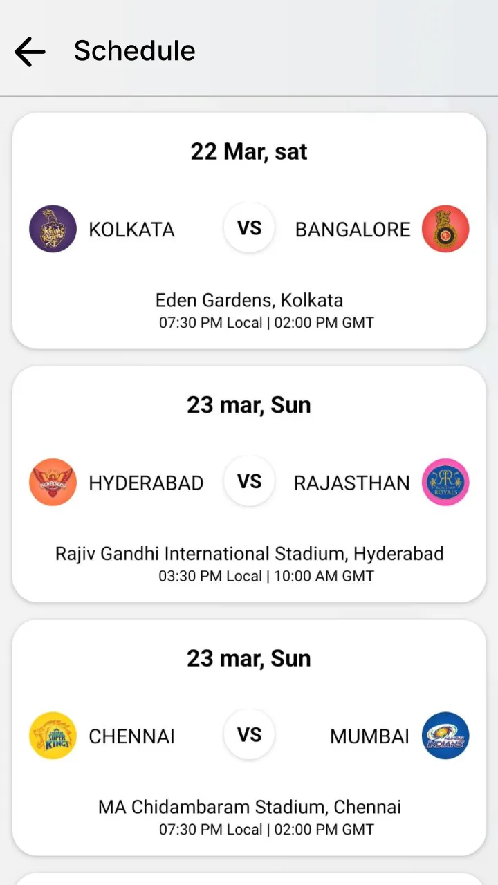 Live Cricket Score | Indus Appstore | Screenshot