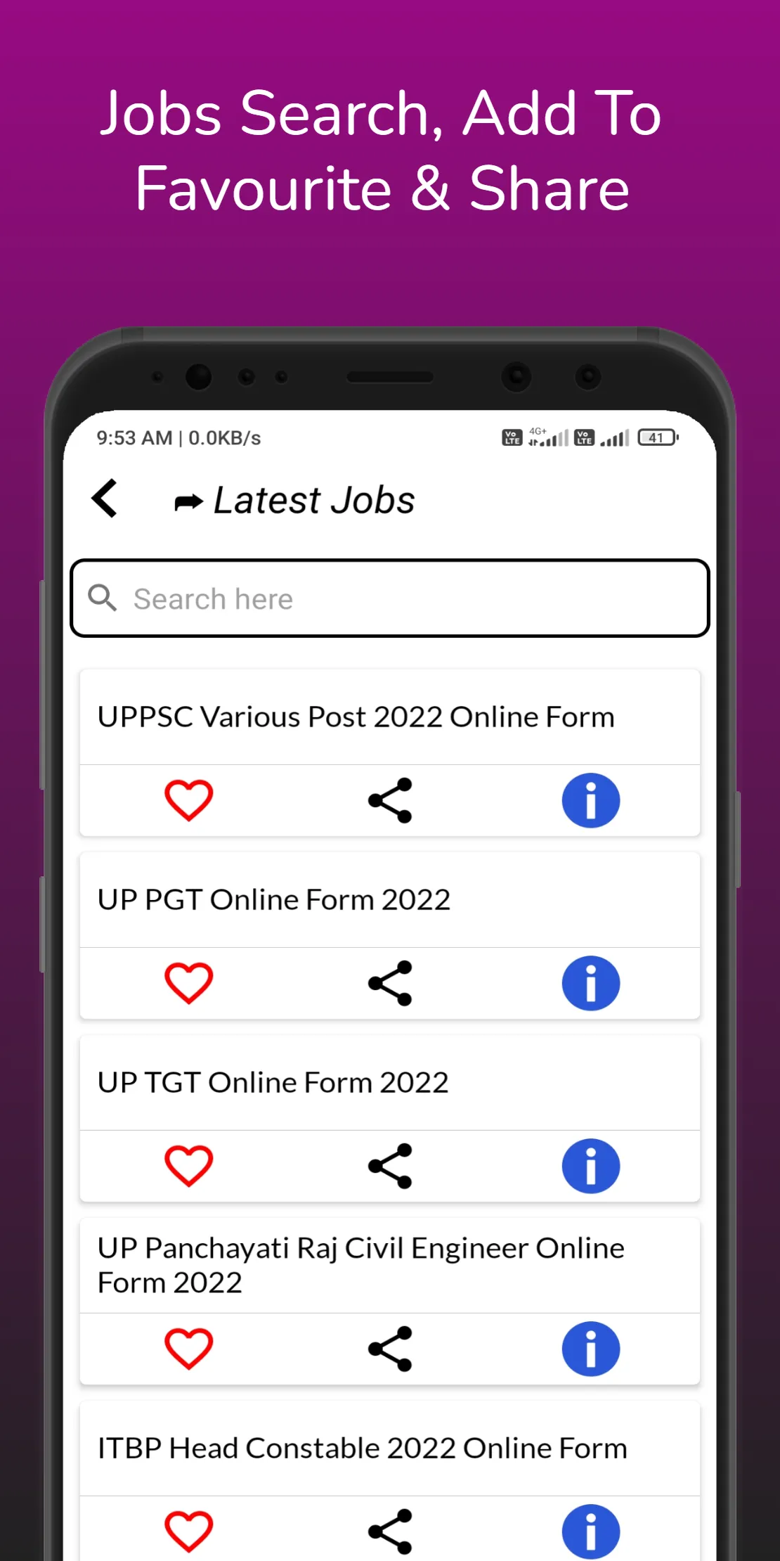 Government Jobs, Job Search | Indus Appstore | Screenshot