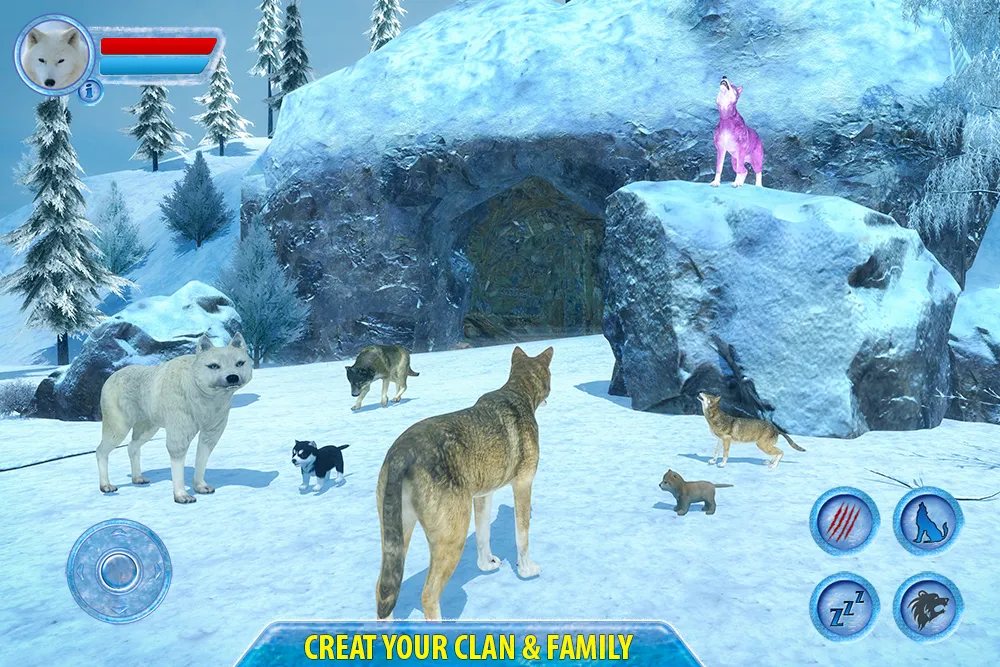 Arctic Wolf Sim 3D | Indus Appstore | Screenshot