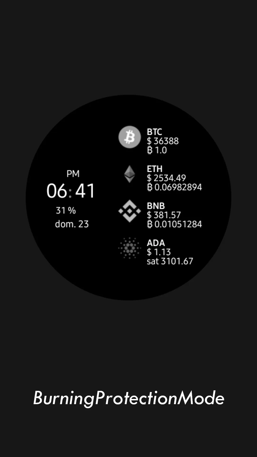 Crypto Watch Face - Wear OS | Indus Appstore | Screenshot