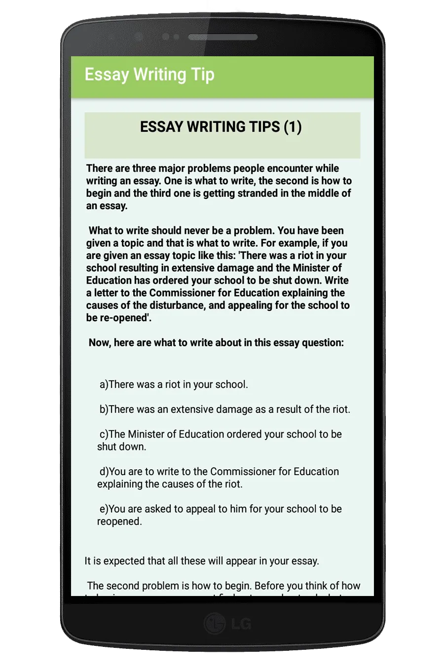 English Essays for WAEC NECO | Indus Appstore | Screenshot