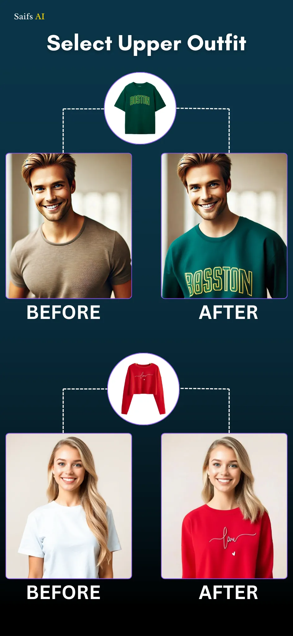 AI virtual try on : Saifs AI | Indus Appstore | Screenshot